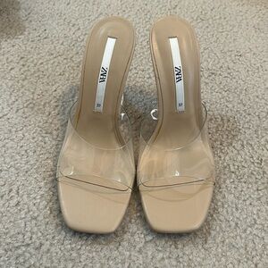 Zara clear heel size 37